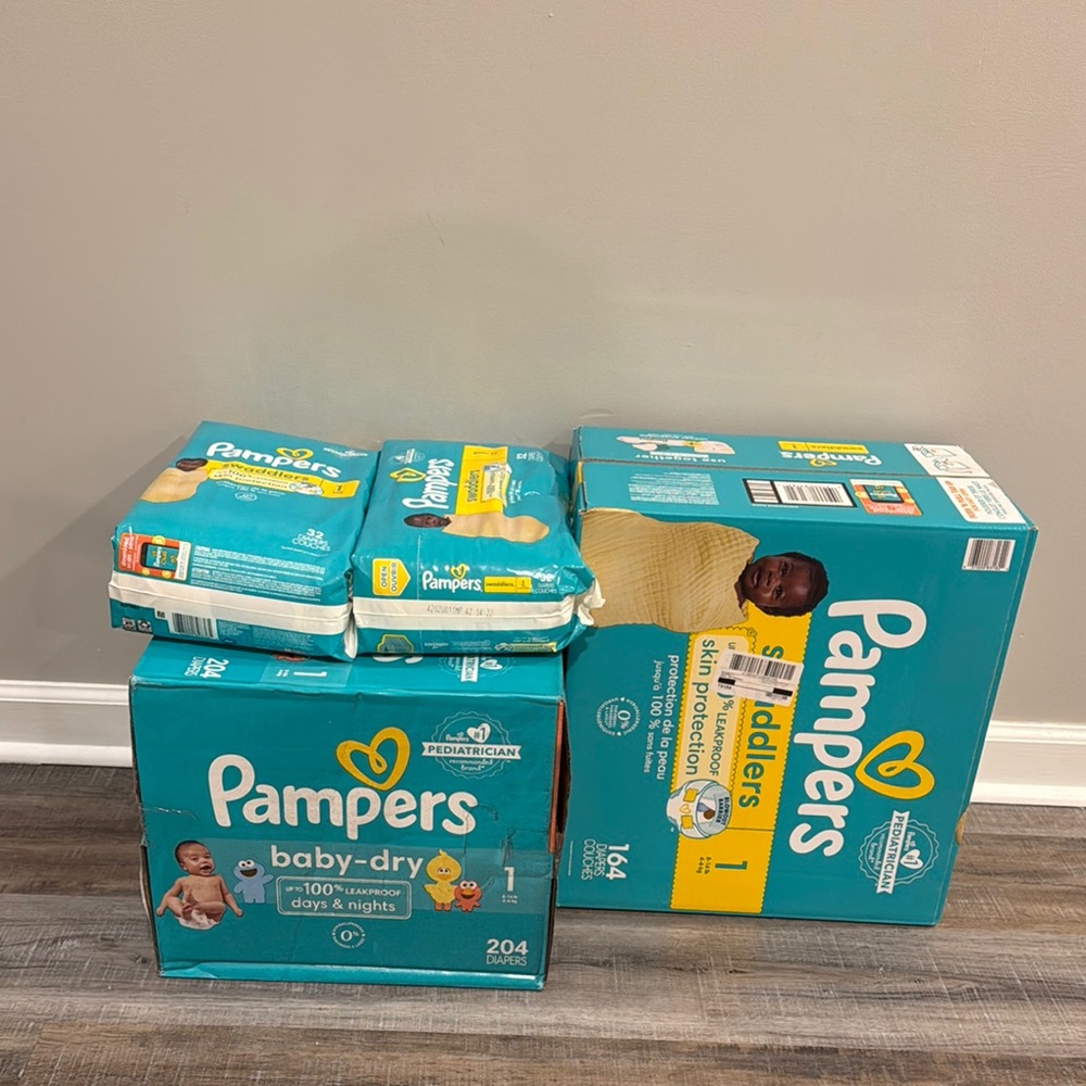 Baby-Dry Diapers - Green
